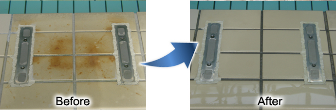 岩風呂、石風呂、タイルの特殊清掃 Before＆After(3)